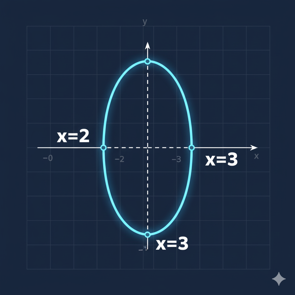 Graph showing a parabola 